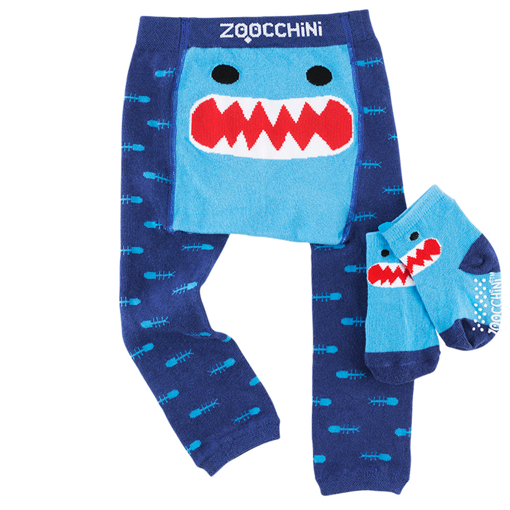 Zoocchini Kids Art Apron Smock - Sherman The Shark