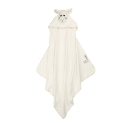 Baby Plush Terry Hooded Bath Towel - Lucky the Lamb