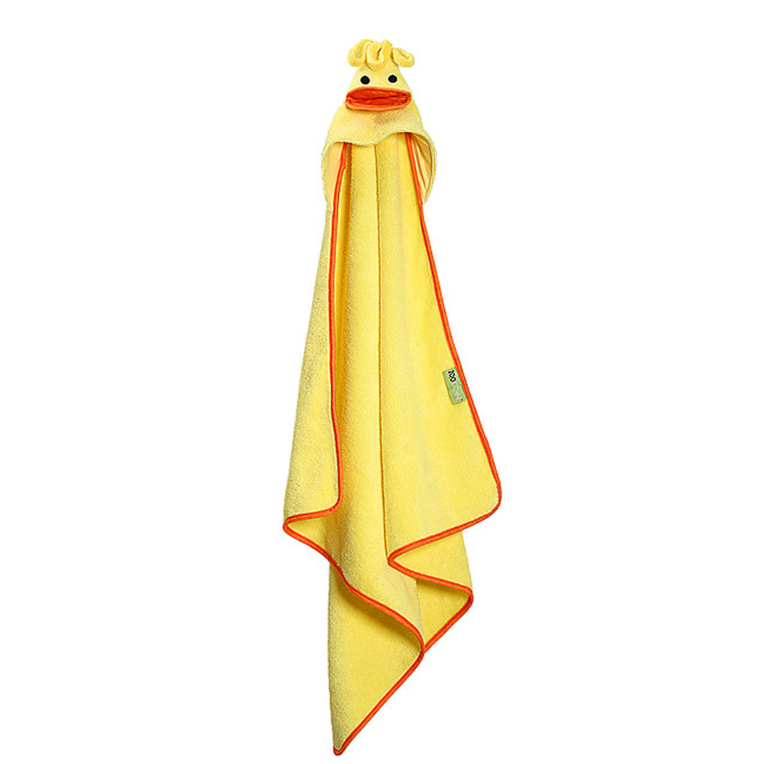 Zoochini Baby Plush Terry Hooded Towel - Puddles the Duck