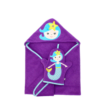 Baby Snow Terry Bath Mitt - Maya the Mermaid