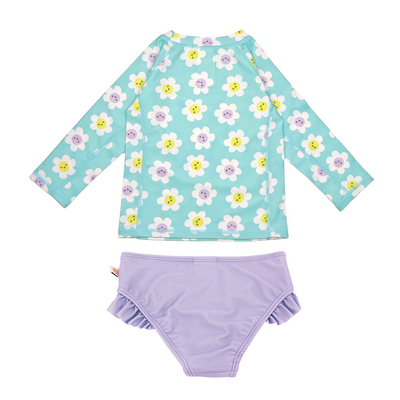 Baby/Toddler Girls Swim Top & Bikini Bottoms Set - Daisy