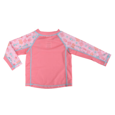 Baby Rash Guard Long Sleeve Swim Top - Seahorse