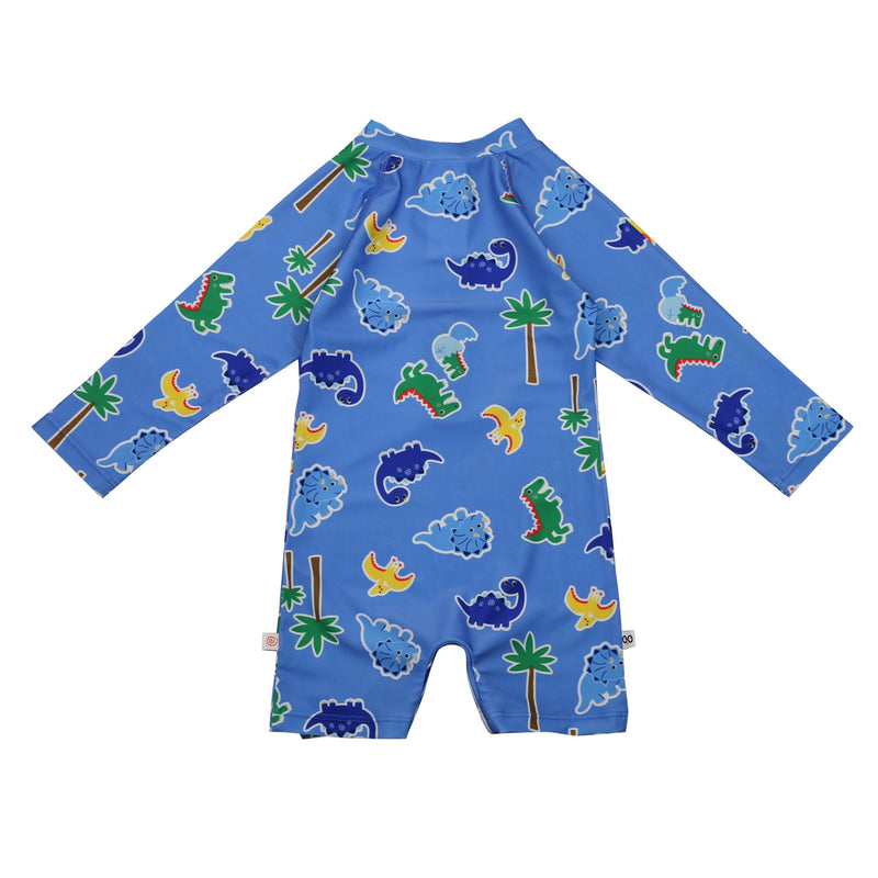 Baby/Toddler Rash Guard One Piece Printed Swimsuit - Devin the Dino & Friends