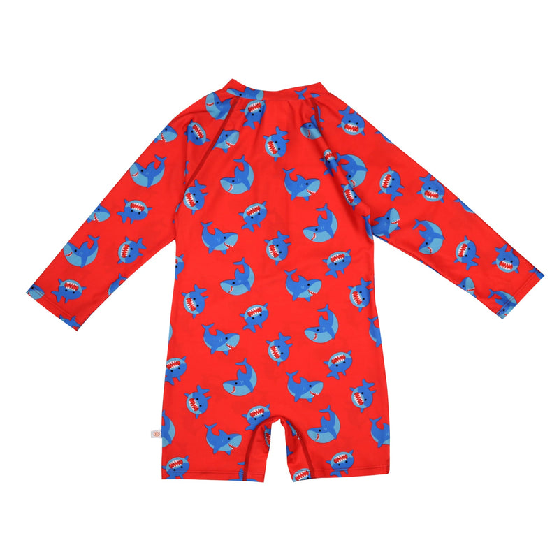 Baby/Toddler Rash Guard One Piece Printed Swimsuit - Sherman the Shark