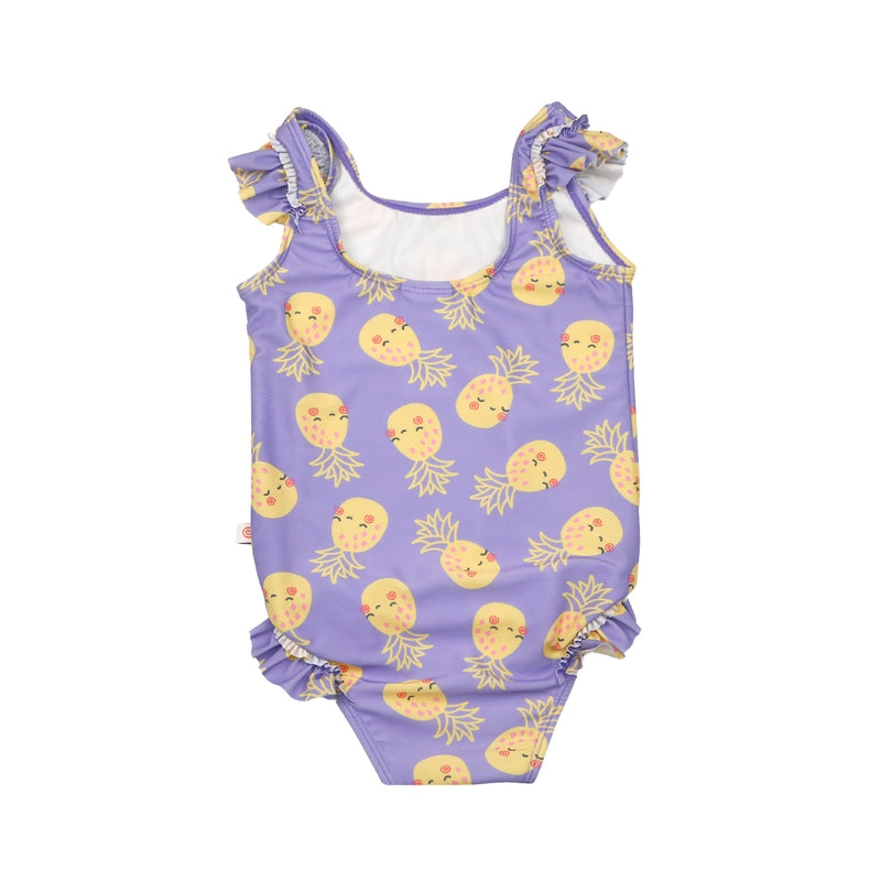 Baby/Toddler Ruffled One Piece Swimsuit - Pineapple