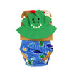 Baby/Toddler Swim Diaper & Sun Hat Set - Devin the Dino & Friends