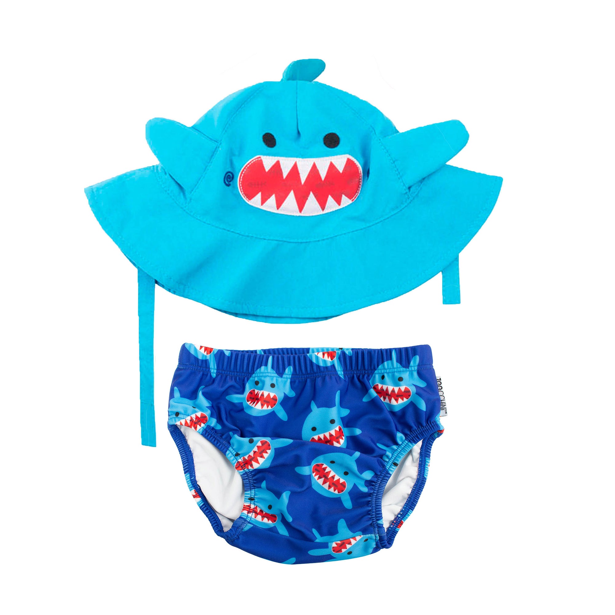 Baby/Toddler Knit Swim Diaper Set (2 Pcs) - Sherman the Shark