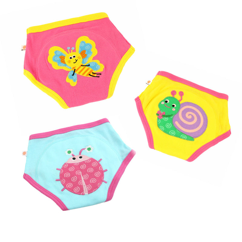 Toddler Organic Potty Training Pants (3-pk) - Garden Creatures