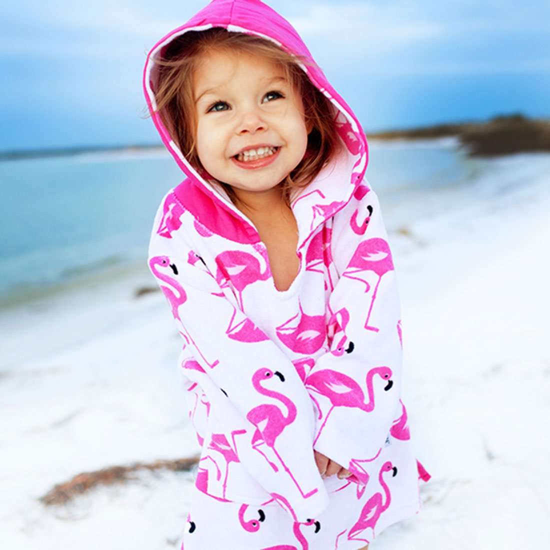 Baby/Toddler Terry Swim Coverup - Franny the Flamingo