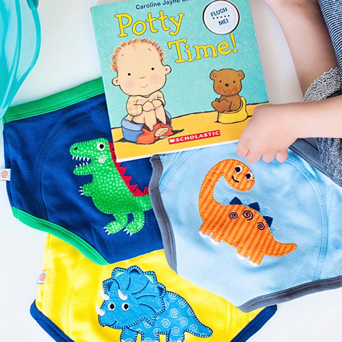  U0U Baby Boys 4 Pack Cotton Training Pants Toddler Potty  Training Underwear for Boys Dinosaur Blue 2T: Clothing, Shoes & Jewelry