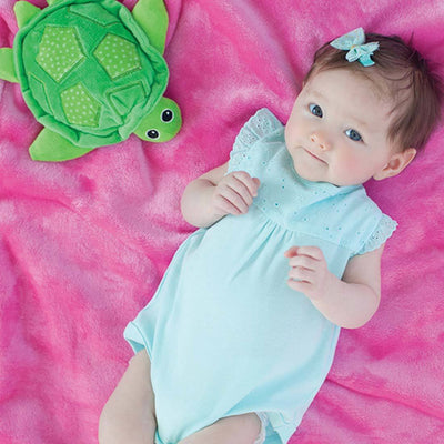 ZOOCCHINI Baby Buddy Stroller Blanket - Tammy the Turtle-1