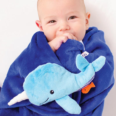 ZOOCCHINI Baby Buddy Stroller Blanket - Willy the Whale-1