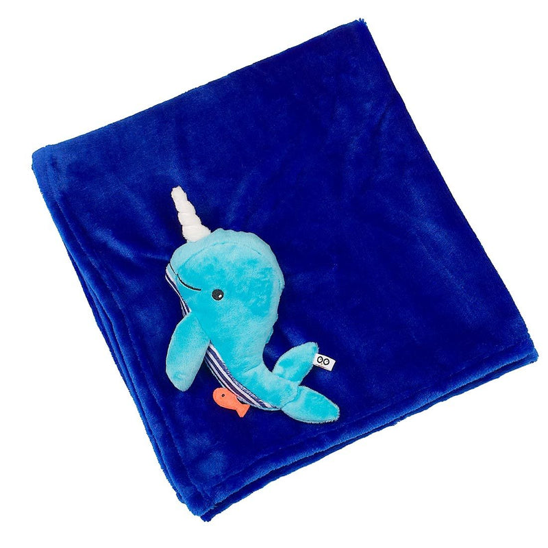 ZOOCCHINI Baby Buddy Stroller Blanket - Willy the Whale-1