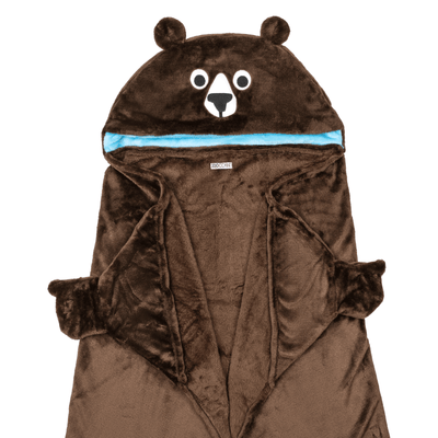 Toddler/Kids Animal Hooded Blanket - Bosley the Bear