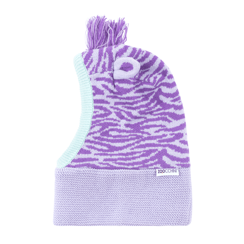 Baby/Toddler Knit Balaclava Hat - Ziggy the Zebra